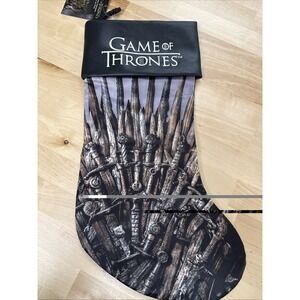 Game of Thrones NEW * Iron Throne Stocking * 19 Inch Printed Holiday Christmas